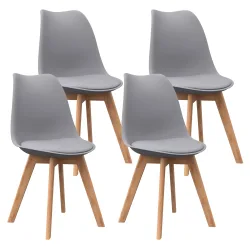 Esszimmerstuhl AMELIA 4er Set grau