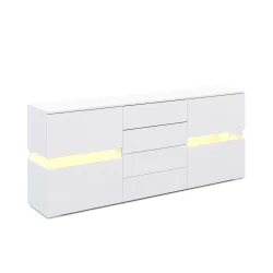 Sideboard LED TANA 177 x 72 cm weiss