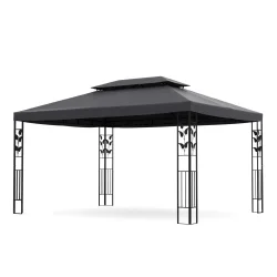 Gartenpavillon ZEN 4 x 3 m anthrazit