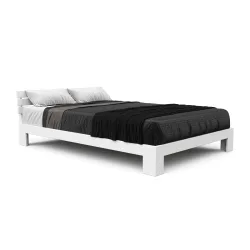 Bett Holz JAYDEN 140 x 200 cm weiss
