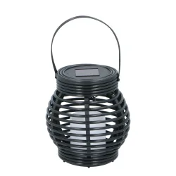 LED Laterne Solar 15 x 16 cm schwarz