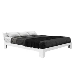 Bett Holz JAYDEN 180 x 200 cm weiss