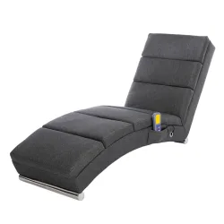 Relaxliege mit Massagefunktion anthrazit