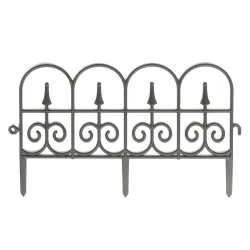 Beetumrandung schwarz 8er Set