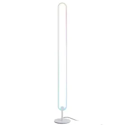 LED RGB Stehlampe LEANO weiss
