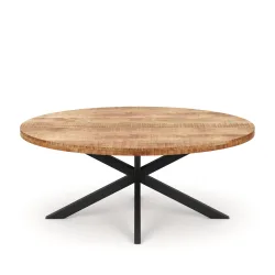 Esstisch Holz MAYLA oval 160 x 80 cm