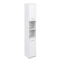 Badezimmerschrank 30 x 30 x 185 cm weiss