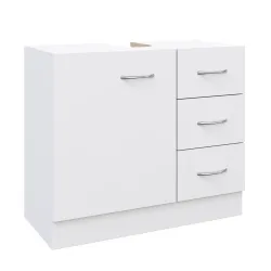 Waschbeckenunterschrank 63 x 30 x 54 cm weiss