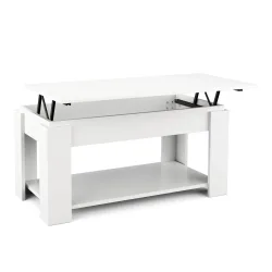 Beistelltisch DALIA höhenverstellbar 100 x 50 x 60 cm weiss
