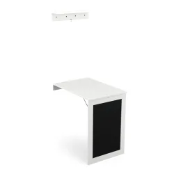 Wandklapptisch CELIA 50 x 75 x 76 cm weiss/schwarz