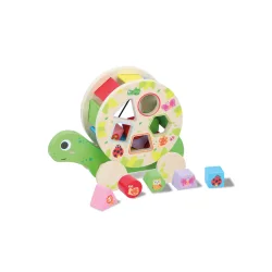 Holzspielzeug Sortierbox Schildkröte 7-teilig
