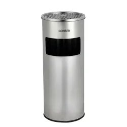 Abfalleimer mit Aschenbecher 30L