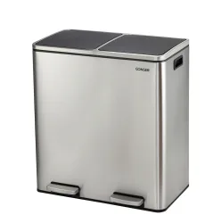 Abfalleimer 2 Fächer 60L