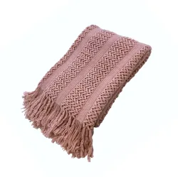 Kuscheldecke DREW 130 x 170 cm altrosa
