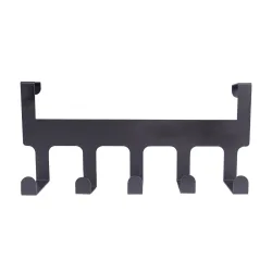 Türgarderobe Eisen 5 Haken 34 x 14 cm schwarz