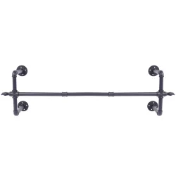 Kleiderstange Eisen 120 cm schwarz