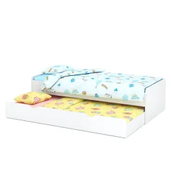 Ausziehbett TALA 90 x 200 cm weiss