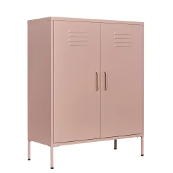 Kommode Metall KLAUS 80 x 101 cm taupe