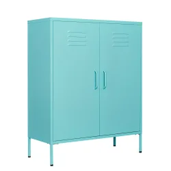 Kommode Metall KLAUS 80 x 101 cm türkis