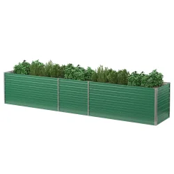 Hochbeet Stahl 400 x 80 x 77 cm