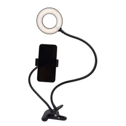 LED Selfie Ringlicht mit Tischklemme