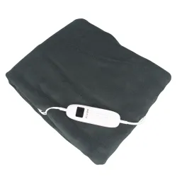 Heizdecke elektrisch 180 x 130 cm grau