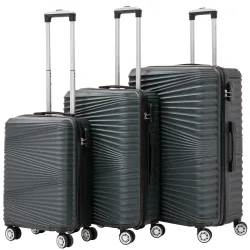 Reisekoffer Hartschalenkoffer NIA 3er Set smaragd
