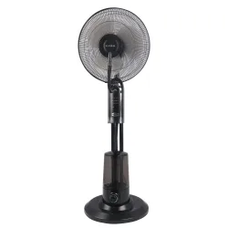 Standventilator mit Sprühnebel FOGGY schwarz