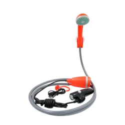 Campingdusche mit Tauchpumpe orange