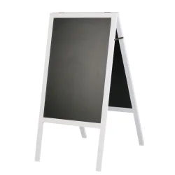 Kundenstopper Kreidetafel 118 x 61 cm weiss