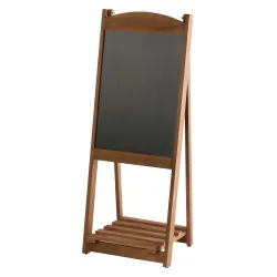 Kundenstopper Kreidetafel mit Ablage 110 x 41 cm natur