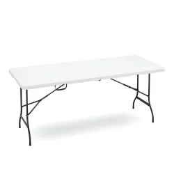 Campingtisch klappbar 180 x 75 cm weiss
