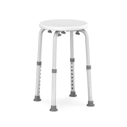 Duschhocker rund weiss