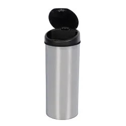 Abfalleimer mit Sensor 60L chrom