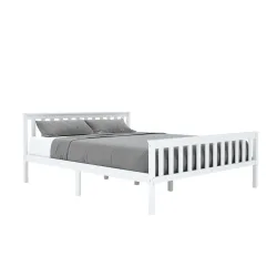 Bett Holz EMILY 160 x 200 cm weiss
