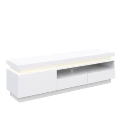 TV Möbel LED CELIO weiss
