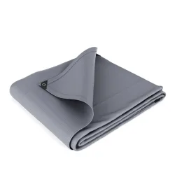 Abdeckplane PVC 450g/m2 grau 5 x 8 m