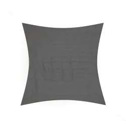 Sonnensegel Polyester Quadrat 3.6 x 3.6 m anthrazit