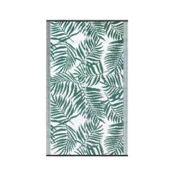 Outdoor Teppich TROPIC 150 x 90 cm grün/weiss