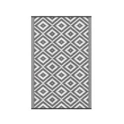 Outdoor Teppich KALUA 240 x 150 cm grau/weiss