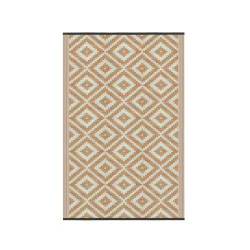 Outdoor Teppich KALUA 180 x 120 cm beige/weiss