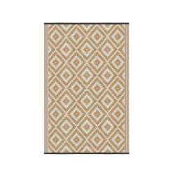 Outdoor Teppich KALUA 240 x 150 cm beige/weiss