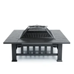 Feuerschale ERIS mit Grillrost 81 x 81 cm