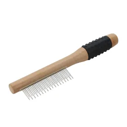 Fellkamm für Haustiere Bambus 22 cm