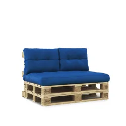 Palettenkissen Set 3-teilig blau