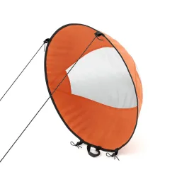 Windsegel für SUP und Kajak orange