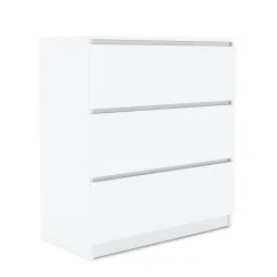 Kommode TALA 3 Schubladen 70 x 77 cm weiss