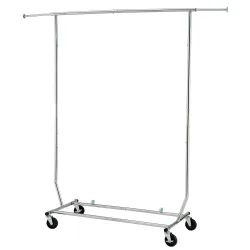 Kleiderständer 1 Stange bis 100 kg silber