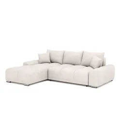 Ecksofa mit Schlaffunktion TRAVIS links beige