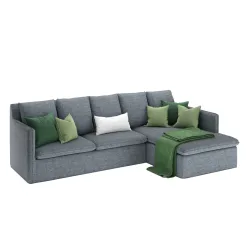 Ecksofa DINA rechts anthrazit